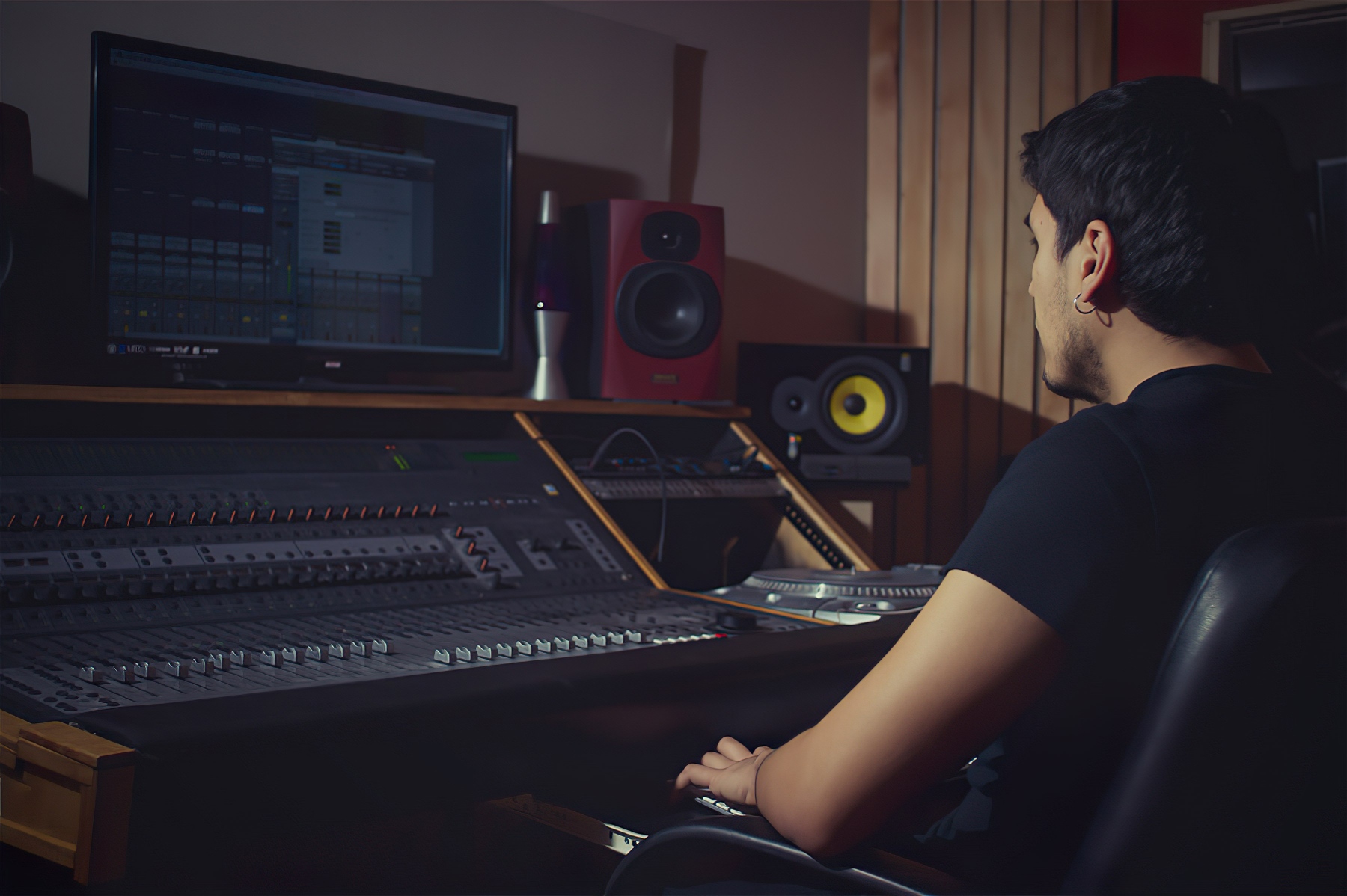 Sesión de grabación en The Mix Loft Studios